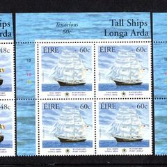 2005 Ireland Cutty Sark: Tall Ships Race Commemorative Stamps Plate Blocks 1B1B1B1B Mint Never Hinged (MNH)