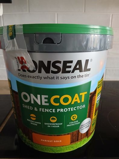 Ronseal shed and fence protector