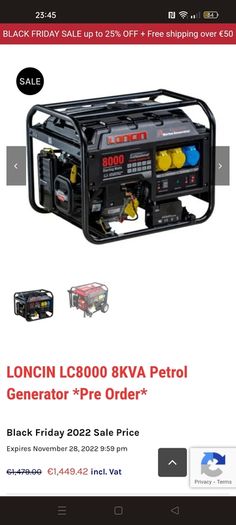Генератор loncin lc8000 js