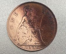UK Penny, 1931 - George V