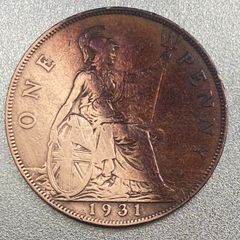 UK Penny, 1931 - George V