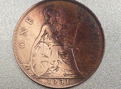 UK Penny, 1931 - George V