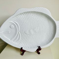 Large Portuguese Fish Platter Coastal Grandmother  Hamptons Style 43cm