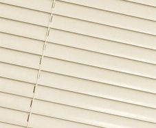 Cream wooden venetian blind