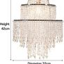 3-Tier Clear Chandelier Light Shade | Lamp Shade for Pendant Light Ceiling Light Shade Acrylic Crystal Chandelier Easy Fit Lampshades for Ceiling Lights for Living Room Bedroom Kitchen Hallway MULTIPLE COLOURS AVAILABLE (FREE POSTAGE) Image 4