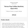 Nespresso Vertuo Pop - Aqua Mint - Tiffany Blue Smart Pod Coffee Machine Image 6