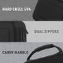 Nintendo Switch and New Switch OLED Console - Black Protective Hard Portable Travel Carry Case Shell Pouch with Pockets for Accessories and Games Visit the Orzly Store Image 5