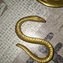 6 Beautiful Old Brass Ornaments Lizard Snail Frog Snake and 2 Horse Tackle Brass Postage Available, Image 5