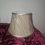 Shiny, rich golden table lamp shade Image 3