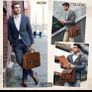 Mens Brown laptop bag Image 3