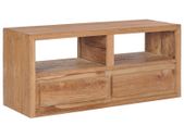 TV Cabinet 90x30x40 cm Solid Teak Wood