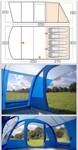Vango Farnham 500 - 5 Person Tent
