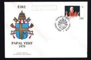 1979 Ireland Papal Visit of Ireland Commemorative Stamp P&amp;T Addressed First Day Cover (FDC) with Drogheda Pictorial Cancel