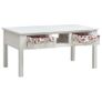 Coffee Table White 99.5x60x48 cm Wood Image 3