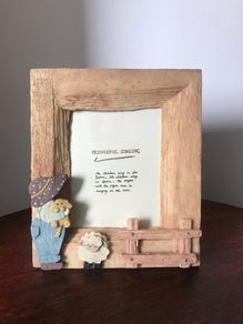 Vintage resin photo frame