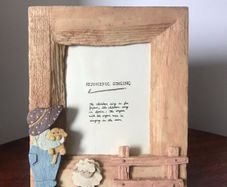 Vintage resin photo frame