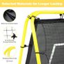 Double Sided Rebounder Net, Football Nets, Reforced Painted Poles, Adjustable Angles, Rebound Net with Target for Skills Training, Portable Football Goals for Garden, 120x120cm Image 4
