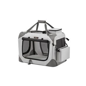 Dog cage Dog cage foldable with 2 doors and plastic shell