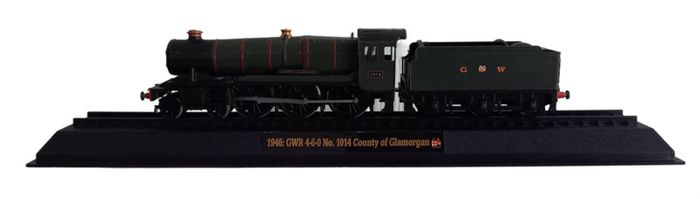 Collection of stationary model trains