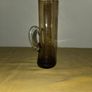 Vintage hand blown Amber Jug Image 3