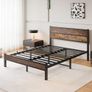 King Size Bed Frame with Wooden Headboard Bed Frames Image 5