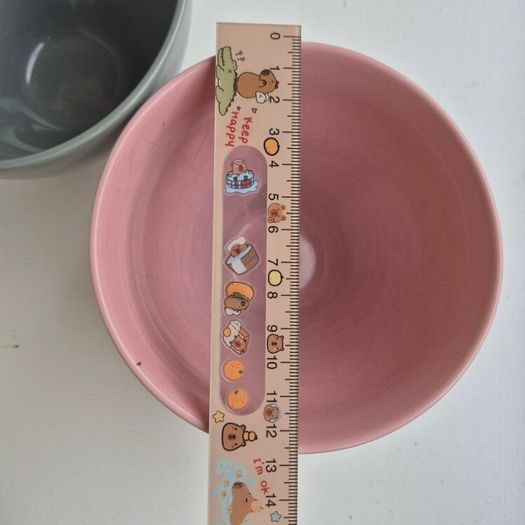 Pair of Large Deep Ceramic Salad or Noodle Bowls