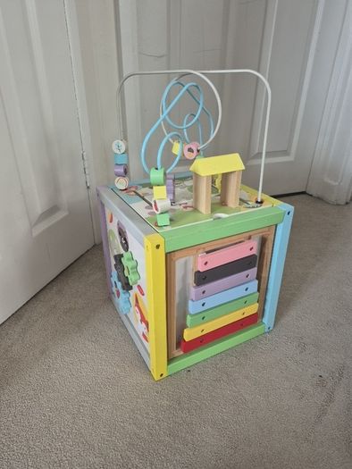 Kids wooden storage box