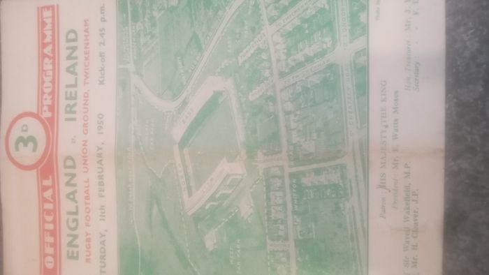 Rare Irish Rugby Programmes