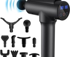 Portable Deep Tissue Massage Gun, Muscle Massage, 10 Different Heads