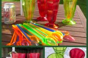 Sundae Glasses, spoons and glasses