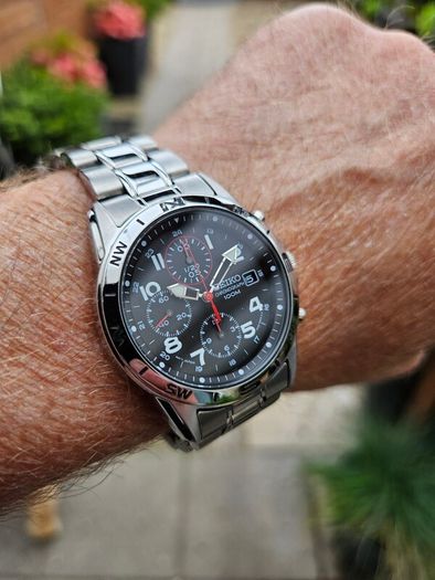 Watch Seiko Military Chronograph. Quartz