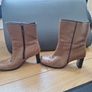Women's ankle boots brown leather,  size 38 Image 10