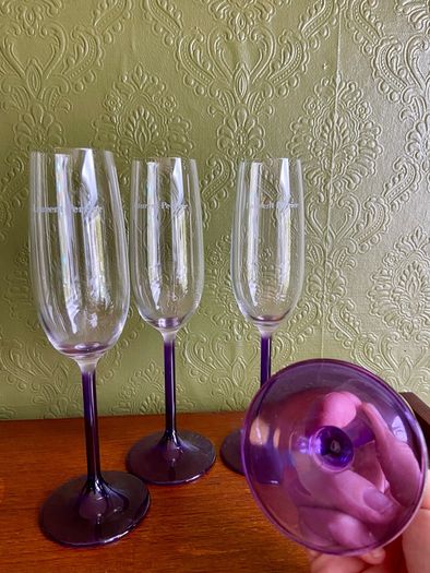 Laurent Perrier champagne glasses
