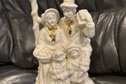 Centurion Collection Bisque Carolers "We wish you a Merry Christmas"