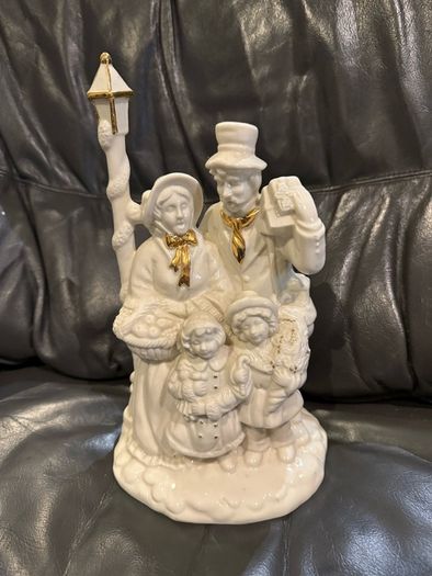 Centurion Collection Bisque Carolers "We wish you a Merry Christmas"