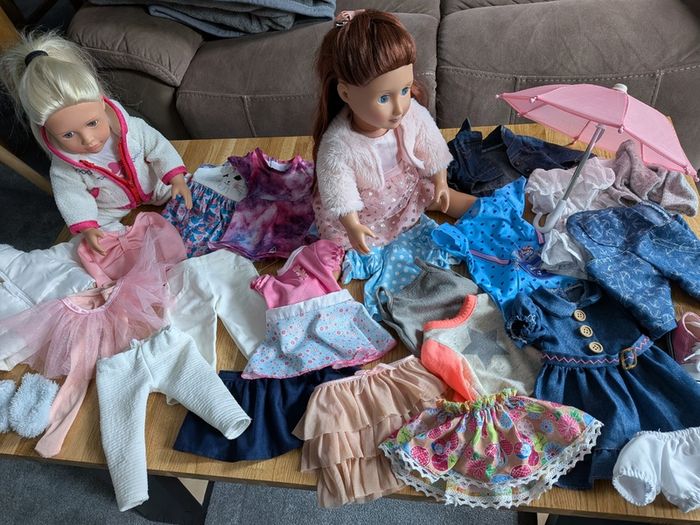 Our generation 2 dolls and clothes