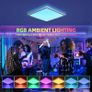 Ceiling Light with Remote, 12 Inch 24W Dimmable Led Flush Mount Ceiling Light Fixture 3000K-6500K Modern Square White Panel Lamp for Bedroom Kidroom Party Festival (FREE POSTAGE) Image 3