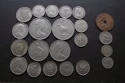 Rhodesia &amp; (Rhodesia &amp; Nyasaland) A Lot of 22 coins (1957-1976)