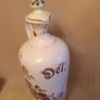 Ceramic oil jug / urn - spout, lid, lovely painted design. Image 2