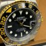 Seiko Two Tone GMT Watch Mod 40mm Automatic Image 3