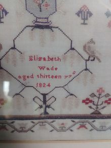 school needle work tapestry