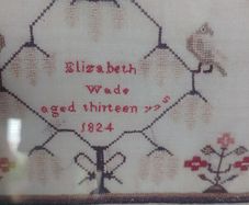 1824 school needle work tapestry named and dated