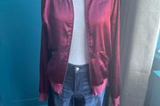 American Apparel burgundy bomber. Size S