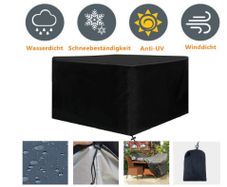 Fabric Seating Set Cover with Drawstring Waterproof Breathable Garden Furniture