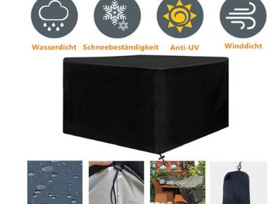 Fabric Seating Set Cover with Drawstring Waterproof Breathable Garden Furniture
