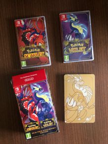 Pokemon Scarlet and Violet dual pack with Steelbook Nintendo Switch brand new unused