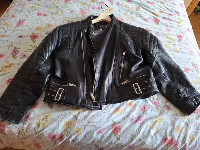 Leather biker Jacket