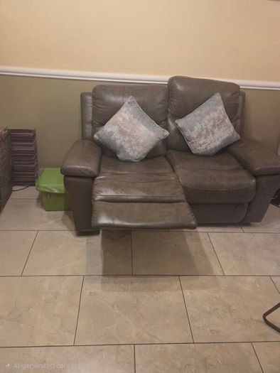 Two Seater Leather Recliner