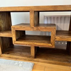 Dark wood heavy book case
