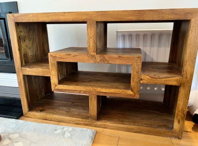 Dark wood heavy book case